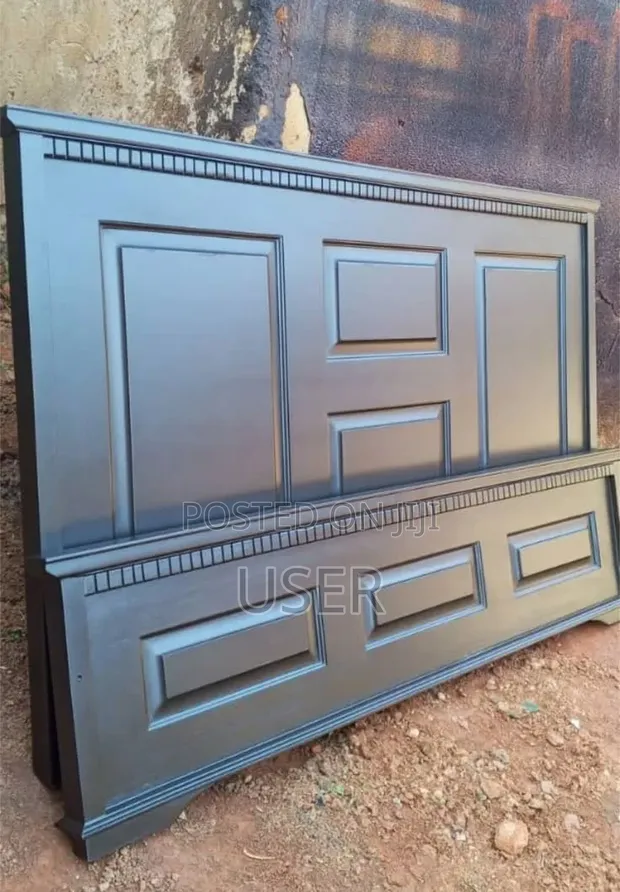 Modern Gray Rectangular Headboard - Brand New - 1
