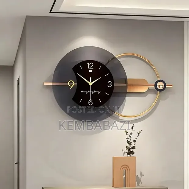 Modern Large Metal Wall Clock (30-31 Inch) - 1