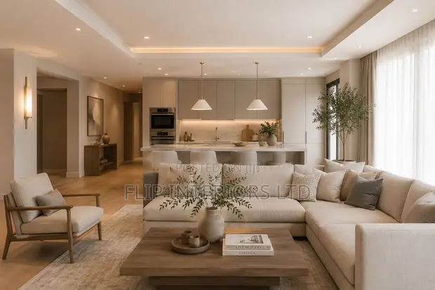 Neutral Color Palette Interior Design by Flip Interiors - 1
