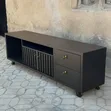 Black TV Stand Unit - 6ft Length - 1
