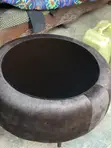 Wood-Mode Round Black Center Table - 2