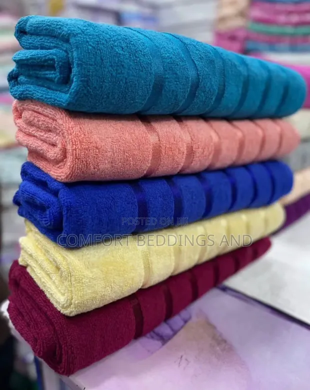 Large Super Collection Towels with Stripes - 1