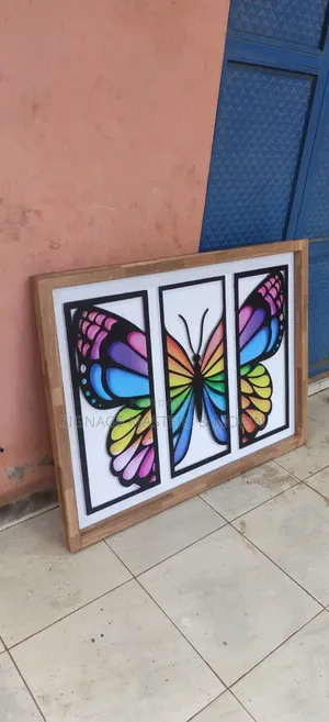 Laminated Metal Framed Artwork