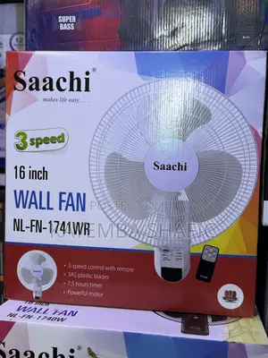 Saachi 16-Inch Wall Fan with Remote Control (NL-FN-1741WR)