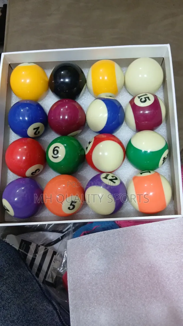 Numbered Pool Balls - 16 Piece Set - 1