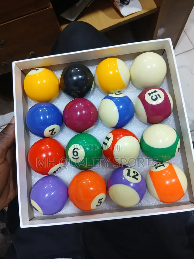 Numbered Pool Balls - 16 Piece Set - 1
