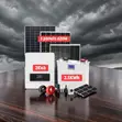 2.56kWh Hybrid Solar Kit with 24V Lithium Battery - 1