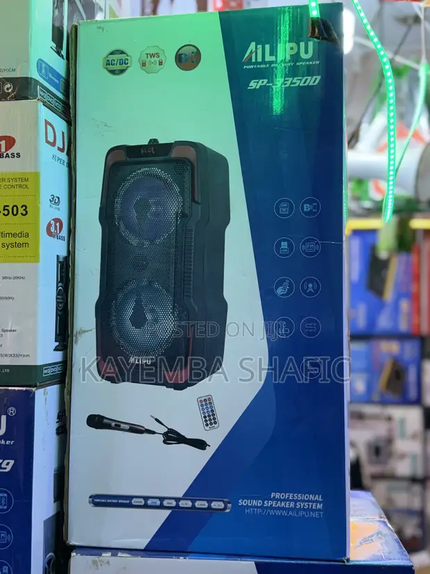 Ailipu SP-3350D Rechargeable Portable Party Speaker with Mic - 1