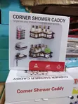 5-Piece Black Stainless Steel Corner Shower Caddy Set - 1