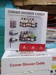 5-Piece Black Stainless Steel Corner Shower Caddy Set - 3