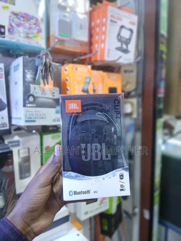 JBL Clip 4 Bluetooth Speaker - Black Mesh - 1