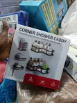 Black Metal Corner Shower Caddy Set - 4