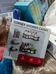 Black Metal Corner Shower Caddy Set - 5