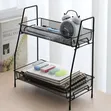 Two-Tiered Metal Mesh Multipurpose Storage Shelf - 1