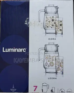 Luminarc Leora 7-Piece Glass Drinkware Set