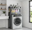 2-Tier Freestanding Washing Machine Metal Storage Rack - 2