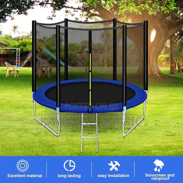 Heavy Duty 10ft Kids Adult Trampoline Package - 1