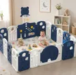 Kids Foldable Activity Playpen with Basketball Hoop - 2