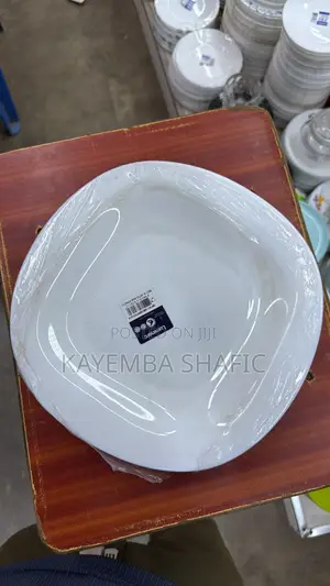Genuine Luminarc Carine White Square Dinner Plates - 12 Pieces