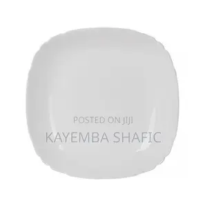 Genuine Luminarc Lotusia White Dinner Plates - 1 Dozen