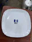 Genuine Luminarc Lotusia White Dinner Plates - 1 Dozen - 4