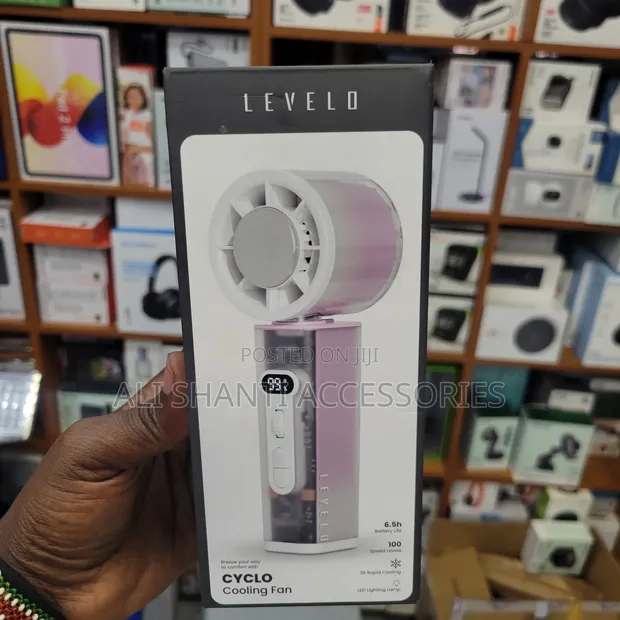Levelo Handheld Cyclo Cooling Mini Fan - 1