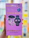 Hainteko ST 9 Smart Watch with Gold Earphones & 3 Straps - 2