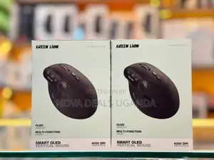 Green Lion OLED Vertical Mouse with Multifunction Knob, 4000DPI