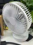 Portable White USB Mini Fan - 2