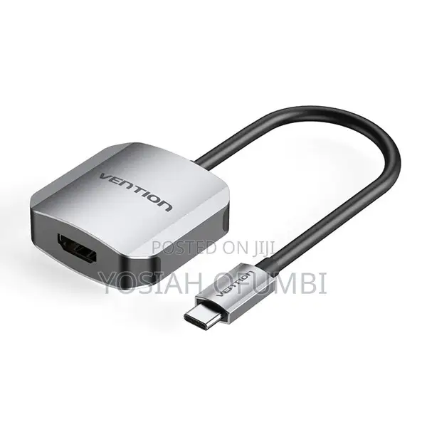 Vention USB-C to HDMI Converter, Aluminium Alloy, Grey, 0.15m - 1