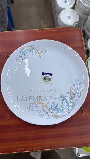 Brand New Luminarc Temp Diwali Arabesque Amber Plates - 12 PCS