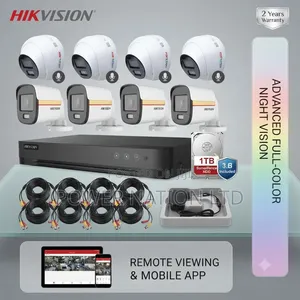 Brand New 8 Channel Hikvision CCTV Camera Full Kit