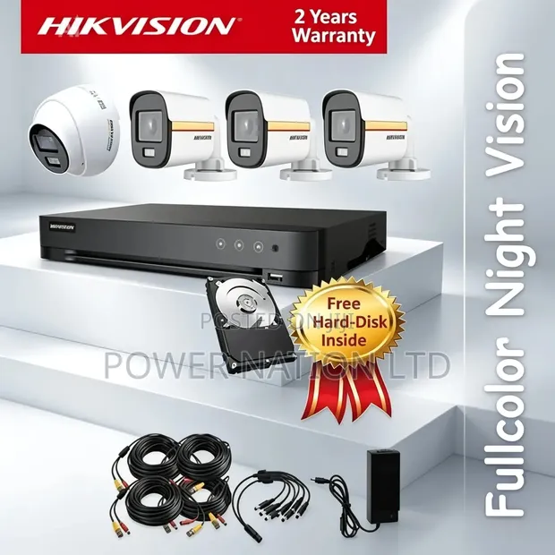 Brand New Lambat Vision 4 Channel CCTV Camera Full Set - 1