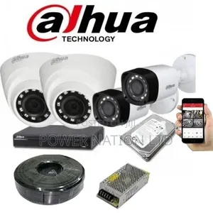 4 Channel Dahua CCTV Camera Full Set