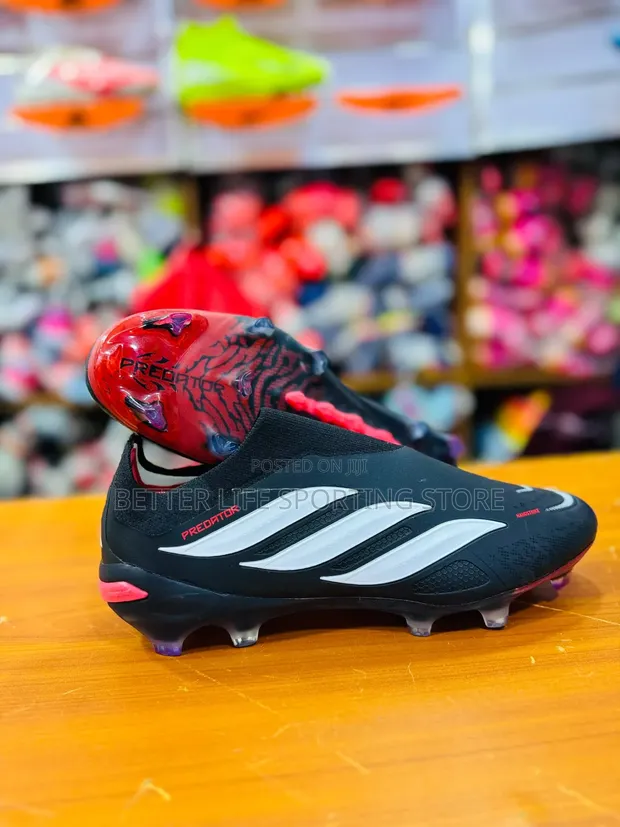 Adidas Predator Elite Laceless Football Boots - Black - 1