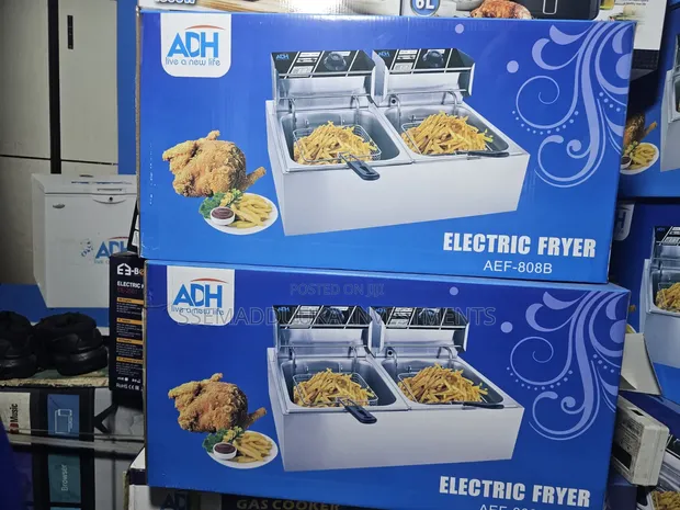 ADH 6x6 Electric Double Deep Fryer (12L) - 1
