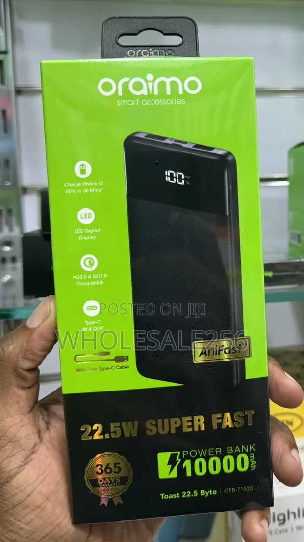 Original Oraimo Toast 22.5W 10000mAh Power Bank - 1