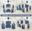 Kids Foldable Activity Center Playpen with Basketball Hoop - 2