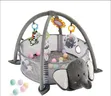 Soft 3-in-1 Plush Elephant Baby Gym Mat - 1