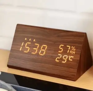 Wooden Frame Digital Table Clock