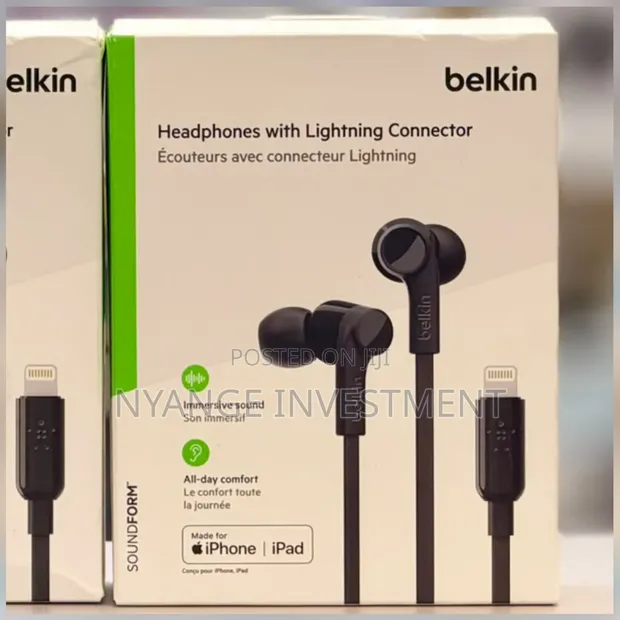 Belkin Soundform Wired In-Ear Headphones with Lightning Connector - 1