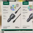 Ugreen 130W 3-Port Fast Car Charger - 1