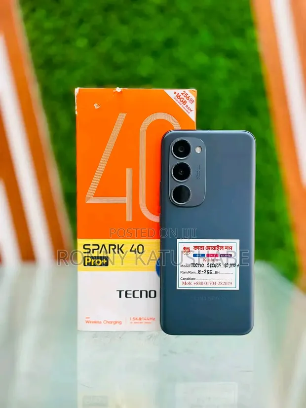 New Tecno Spark 40 Pro+ 256GB Black - 1