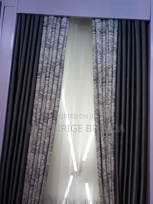 Elegant Charcoal Curtains Collection - Sold Per Meter - 1