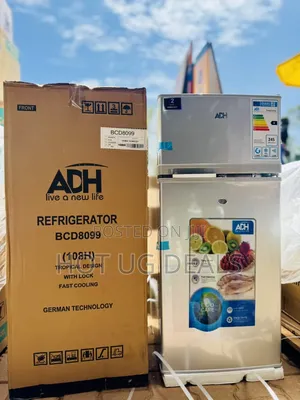 ADH 140 Liters Double Door Defrost Fridge - Inox