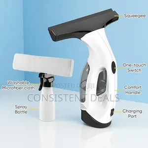 Cordless Window Vacuum Squeegee with Detachable Water Tank