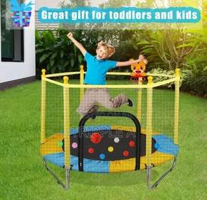 Kids Indoor/Outdoor Portable Trampoline with Safety Enclosure