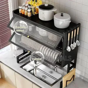 2-Tier Kitchen Utensil Holder & Dish Rack