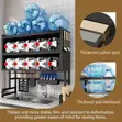 2-Tier Carbon Steel Kitchen Utensil Holder - 2