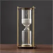 Antique Metal Hourglass Sand Timer - 4